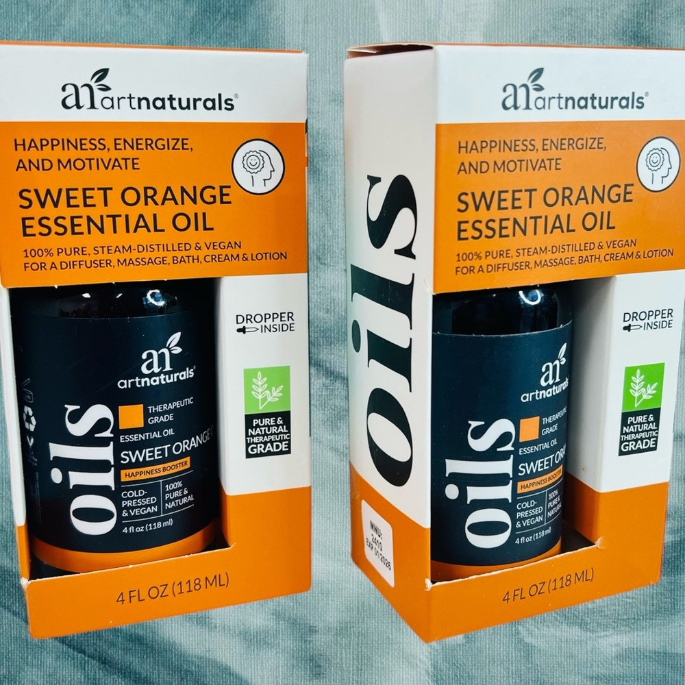 Artnaturals Happiness Energize Motivate Sweet Orange Essential Oil 118 ml 2-pack